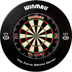 Dartbord catchring Winmau zwart