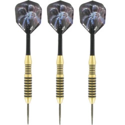 1x Set van 3 dartpijlen Tarantula Brass 24 grams - Dartpijlen