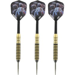 1x Set van 3 dartpijlen Tarantula Brass 22 grams - Dartpijlen