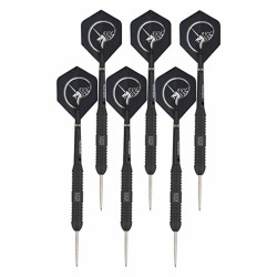 2x Set van 3 dartpijlen Core Plus Black Brass 24 grams - Dartpijlen